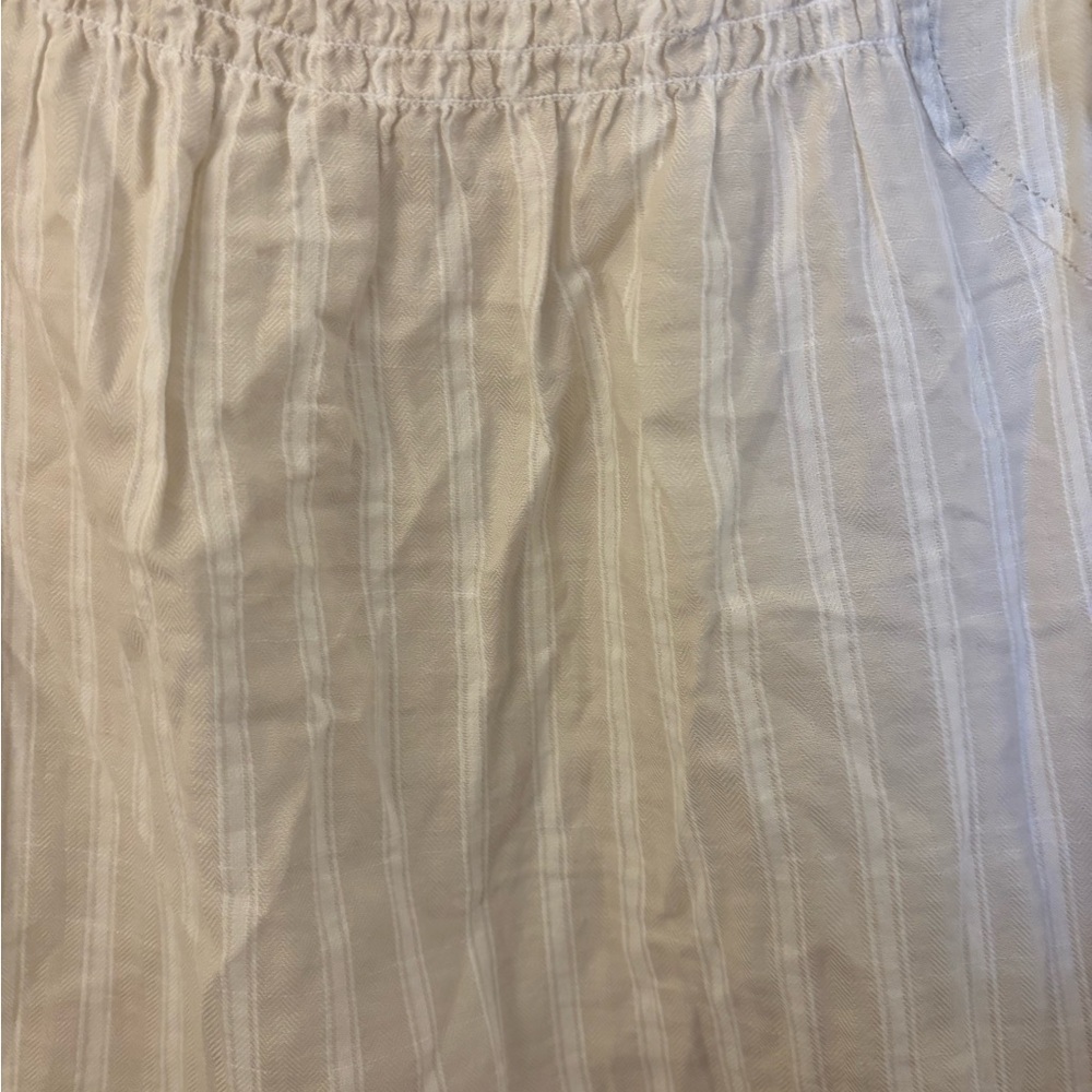 UpWest Light Striped Ruffle Tank Top - Picture 3 of 4